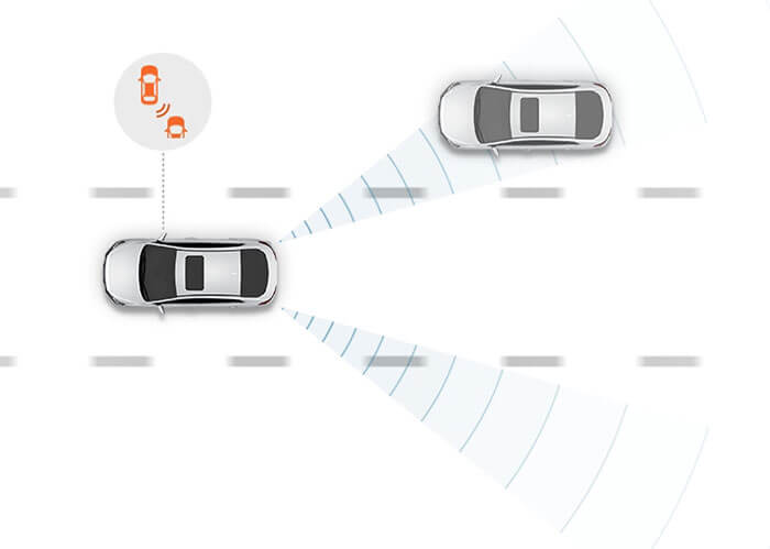 Адаптивный интеллигентный круиз-контроль в Hyundai IONIQ Electric Адаптивный интеллигентный круиз-контроль в Hyundai IONIQ Electric