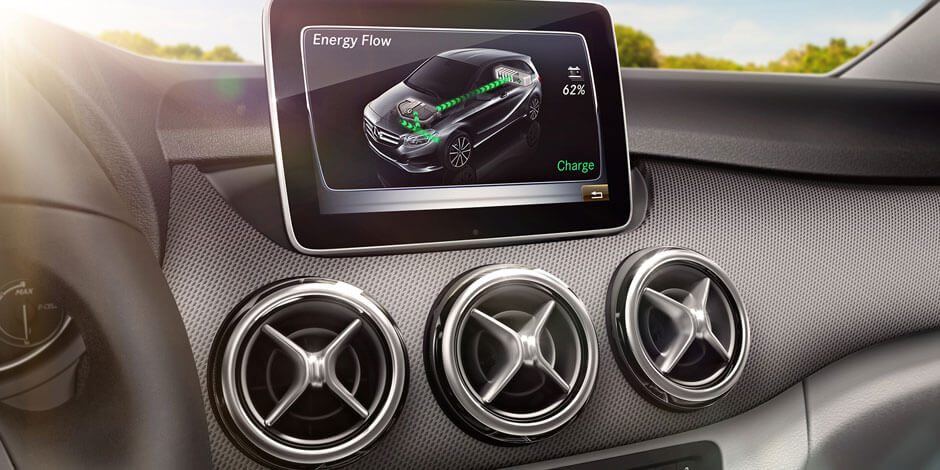 Информационный экран Mercedes-Benz B-Class Electric Drive Информационный экран Mercedes-Benz B-Class Electric Drive