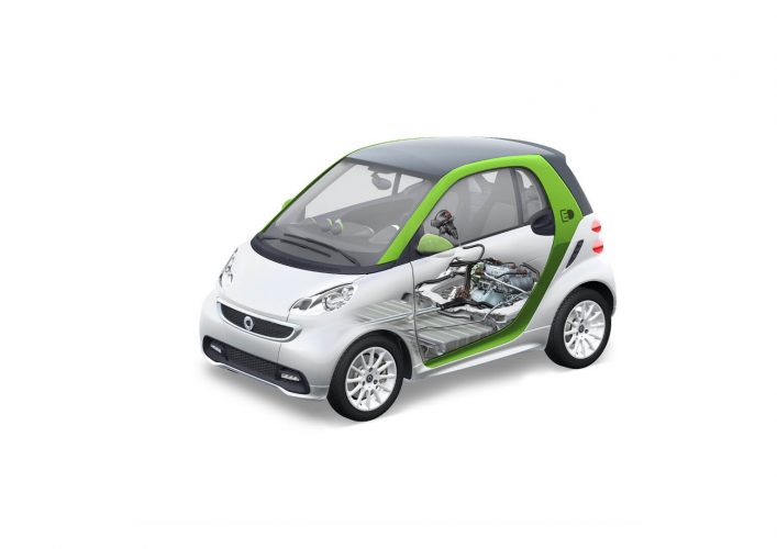 Расположение батареи Smart Fortwo Electric Drive Расположение батареи Smart Fortwo Electric Drive
