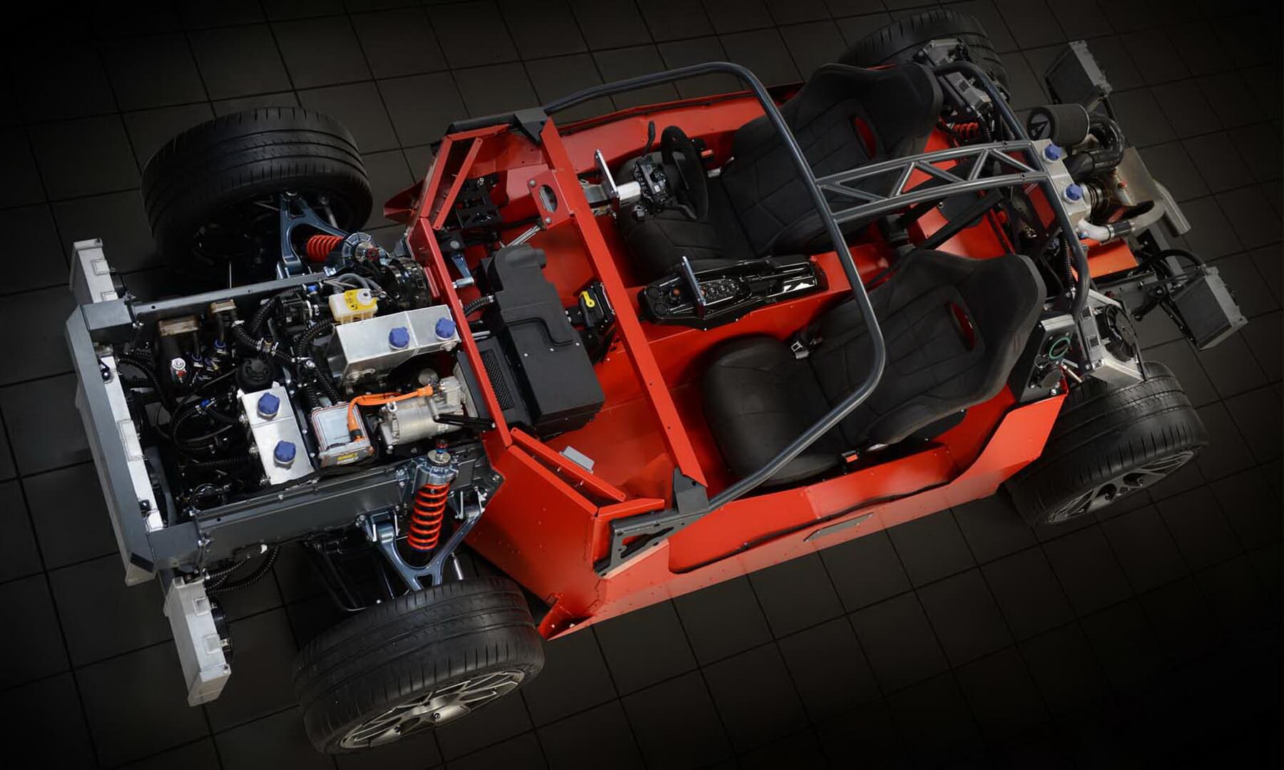 Вид сверху на Hipercar Вид сверху на Hipercar