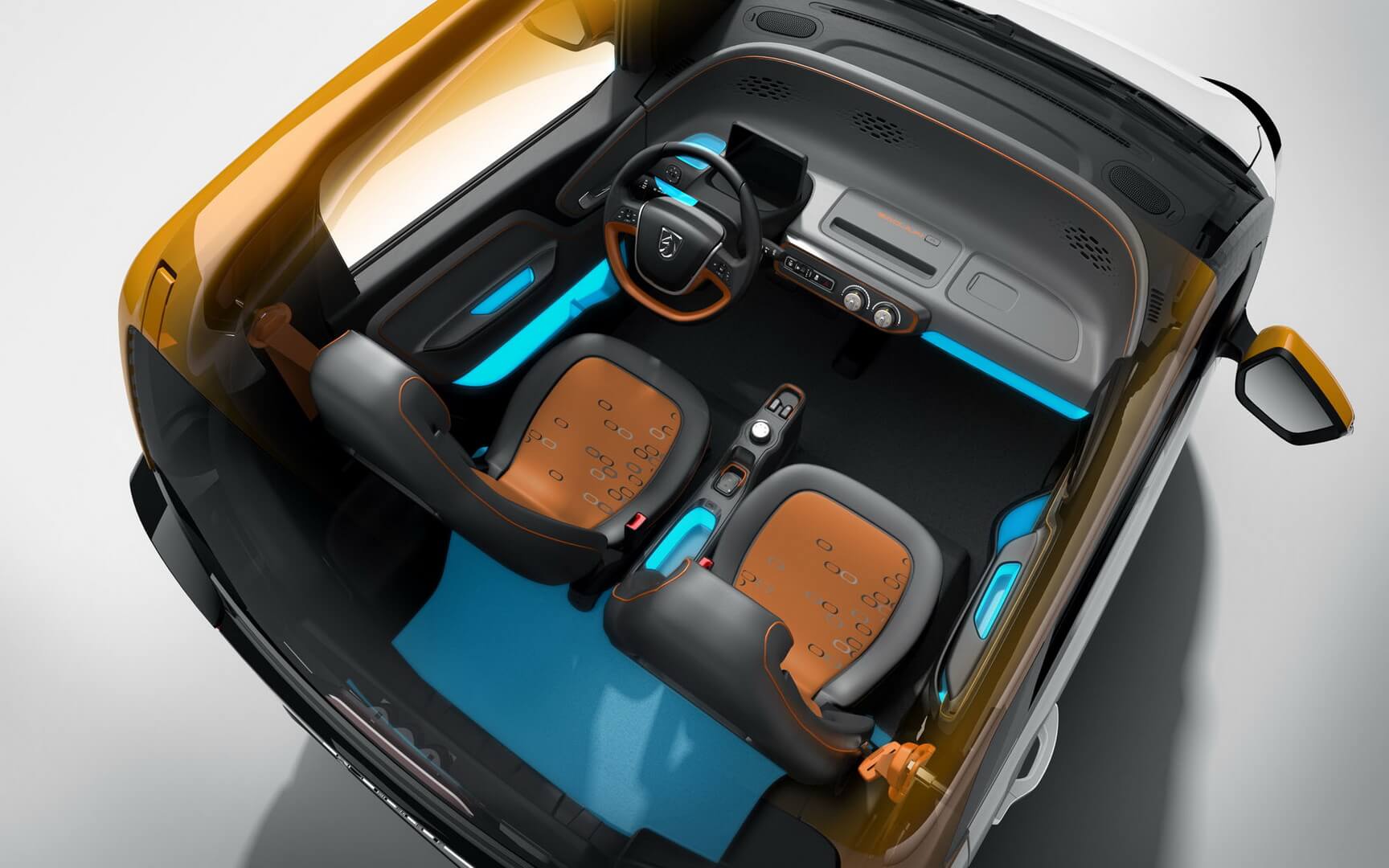 Салон бюджетного электромобиля Baojun E100 Салон бюджетного электромобиля Baojun E100