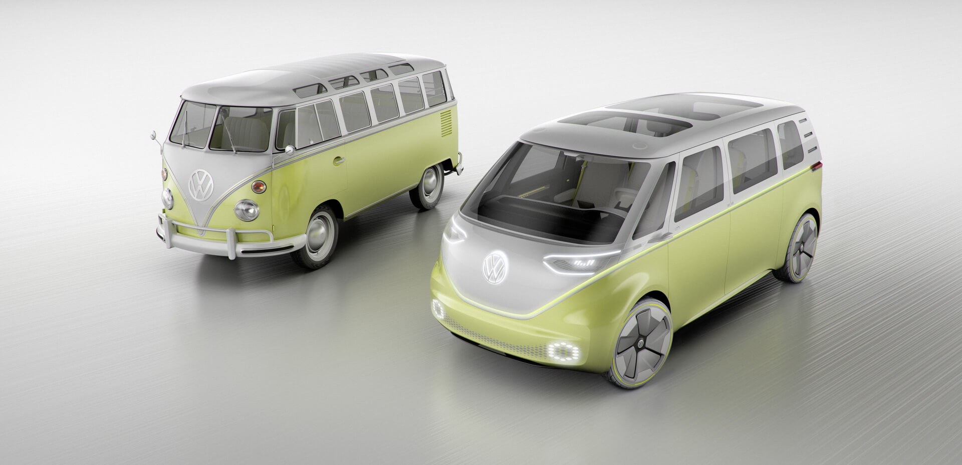 Сравнение Volkswagen I.D. BUZZ и T1 Сравнение Volkswagen I.D. BUZZ и T1