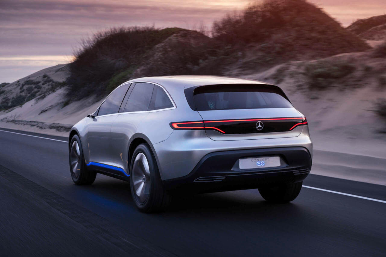 Mercedes-Benz Concept EQ — вид сзади Mercedes-Benz Concept EQ — вид сзади