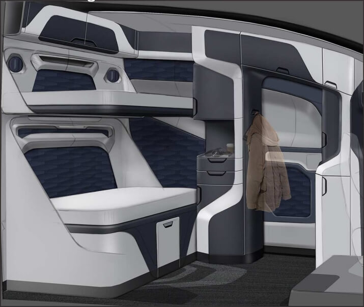 Интерьера электрического грузовика Nikola One — фото 2 Интерьера электрического грузовика Nikola One — фото 2