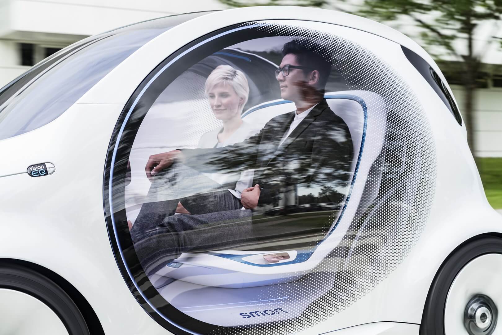 Пассажиры в Smart Vision EQ fortwo Пассажиры в Smart Vision EQ fortwo
