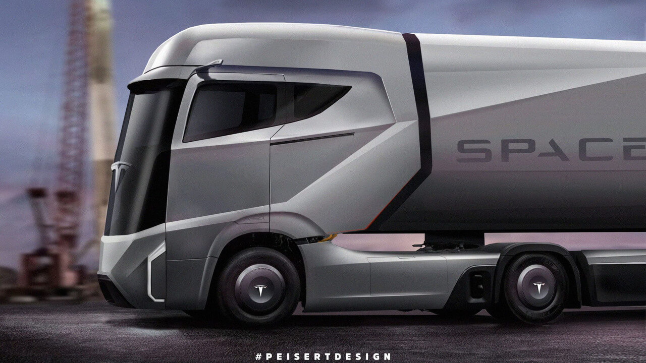 Tesla Semi rendered Tesla Semi rendered