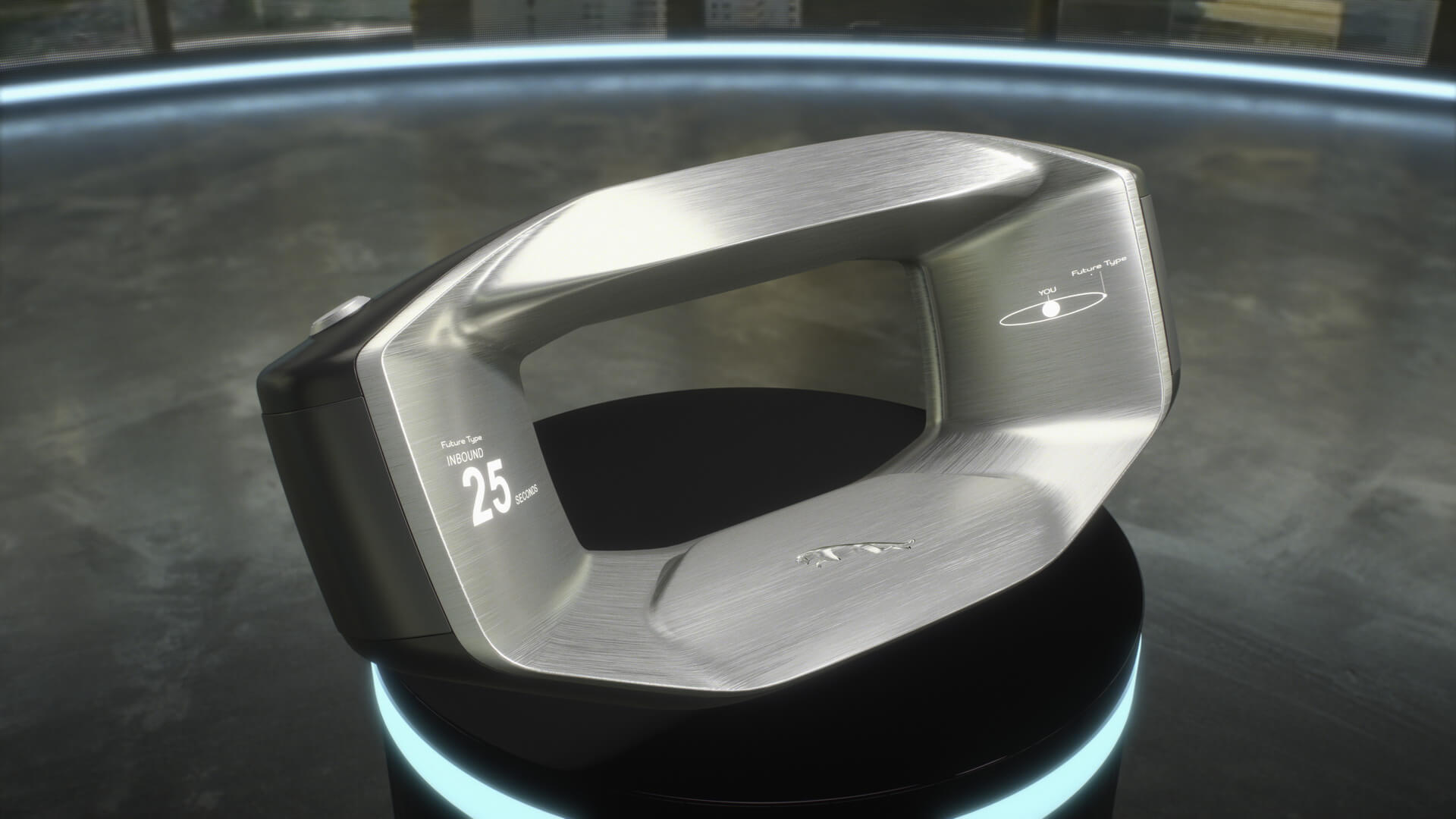 Sayer: рулевое колесо будущего в Jaguar Future-Type Concept Sayer: рулевое колесо будущего в Jaguar Future-Type Concept