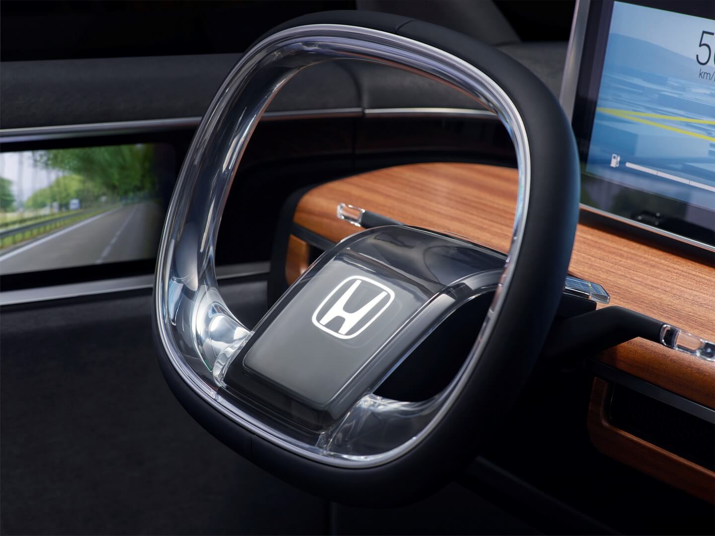 Рулевое колесо концепта Honda Urban EV Рулевое колесо концепта Honda Urban EV