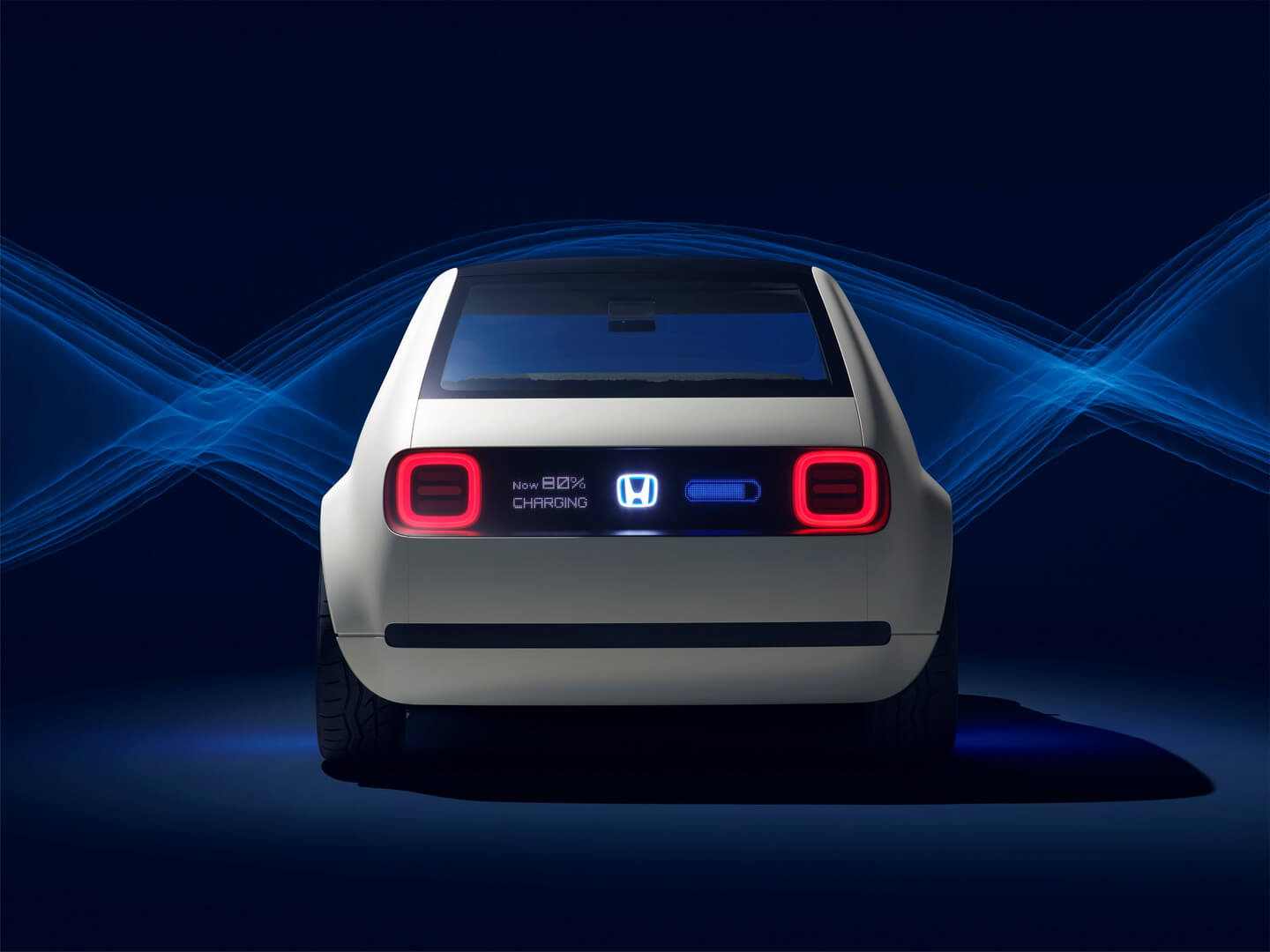 Вид сзади на концепт Honda Urban EV Вид сзади на концепт Honda Urban EV