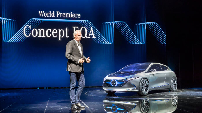 Представление Mercedes-Benz EQA на выставке автосалона во Франкфурте 2017 Представление Mercedes-Benz EQA на выставке автосалона во Франкфурте 2017