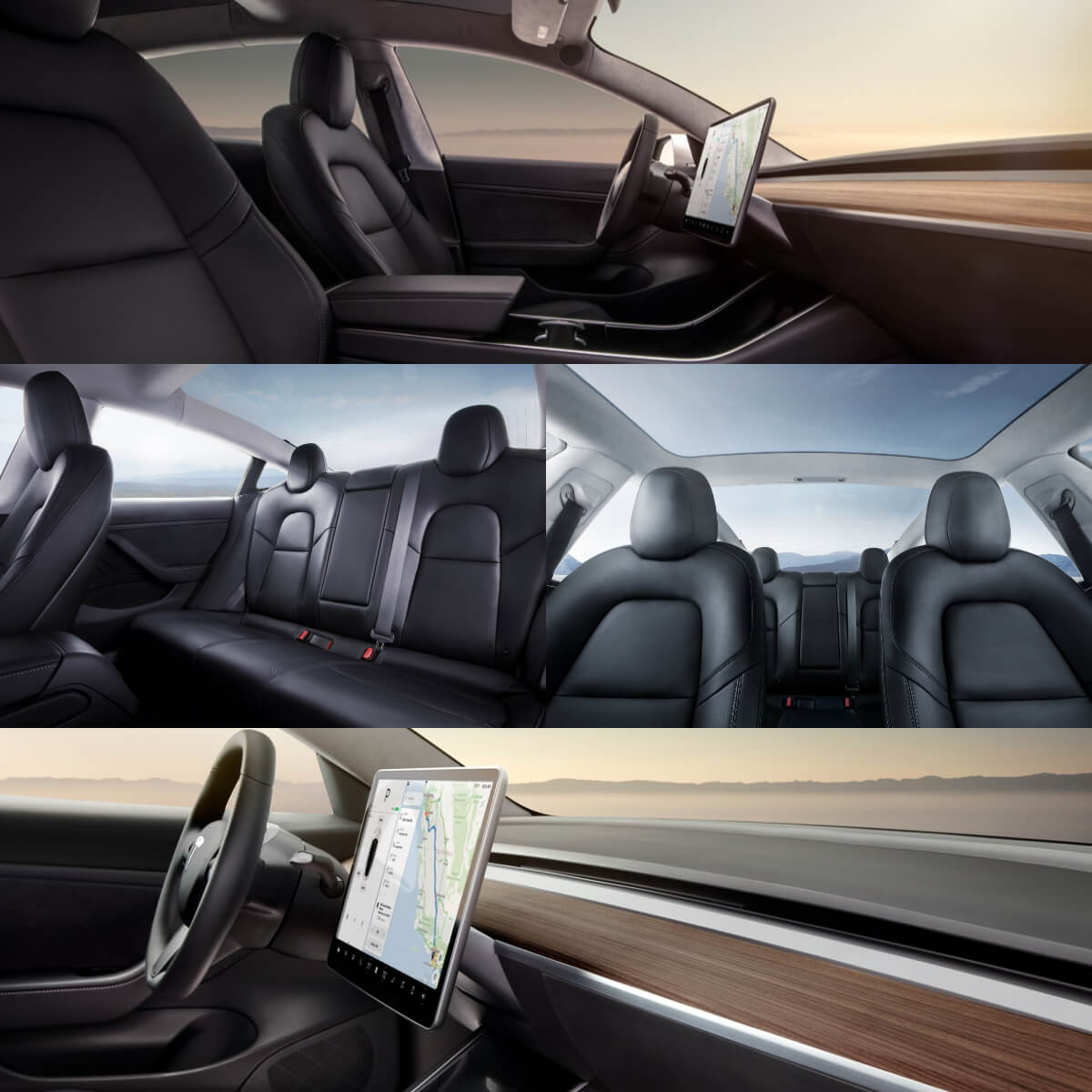 Салон Tesla Model 3 Салон Tesla Model 3