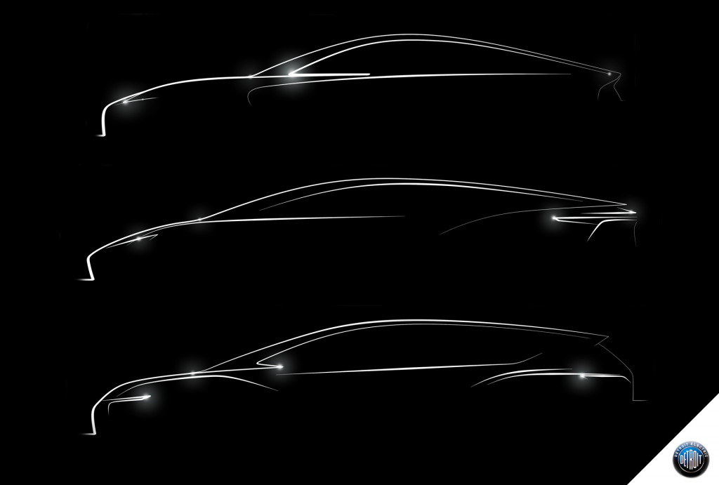 Тизер будущих электромобилей Detroit Electric Тизер будущих электромобилей Detroit Electric