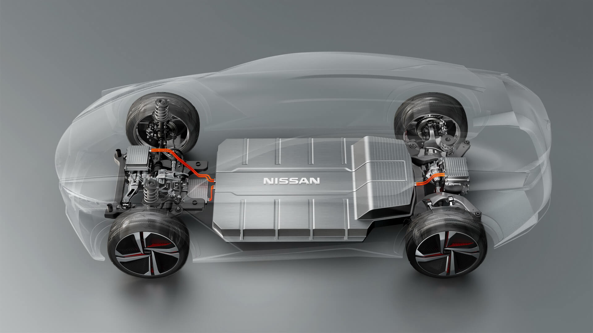 Размещение батареи в Nissan IMx Размещение батареи в Nissan IMx
