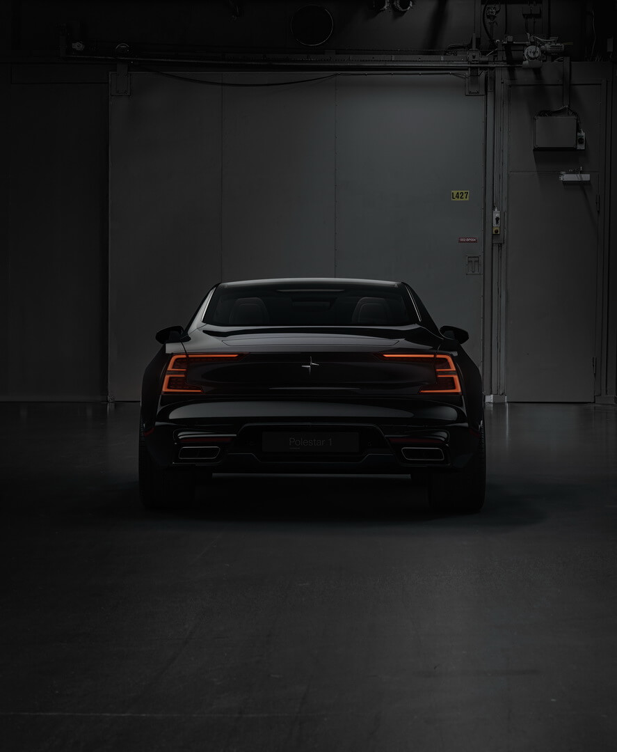 Концепт Polestar 1 — вид сзади Концепт Polestar 1 — вид сзади