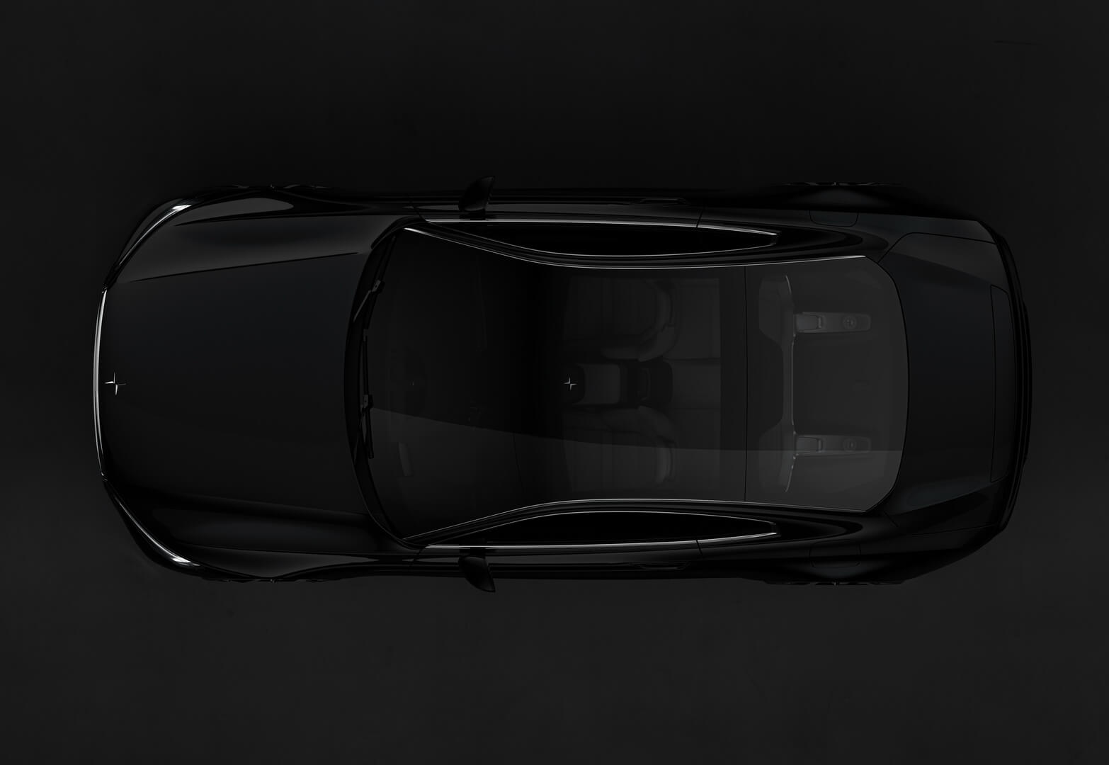 Концепт Polestar 1 — вид сверху Концепт Polestar 1 — вид сверху