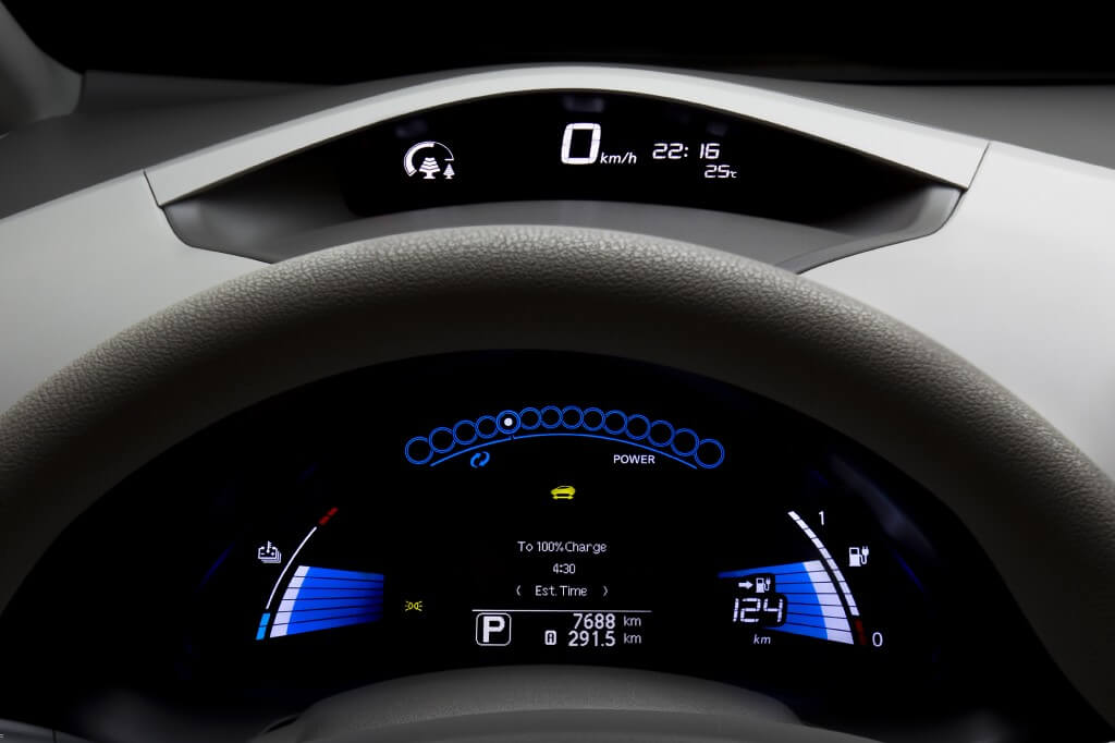 Электромобиль Nissan Leaf выращивает «ёлки» Электромобиль Nissan Leaf выращивает «ёлки»