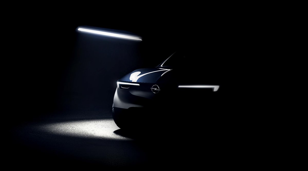 Фото-тизер будущего электрического кроссовера Opel Grandland X Фото-тизер будущего электрического кроссовера Opel Grandland X