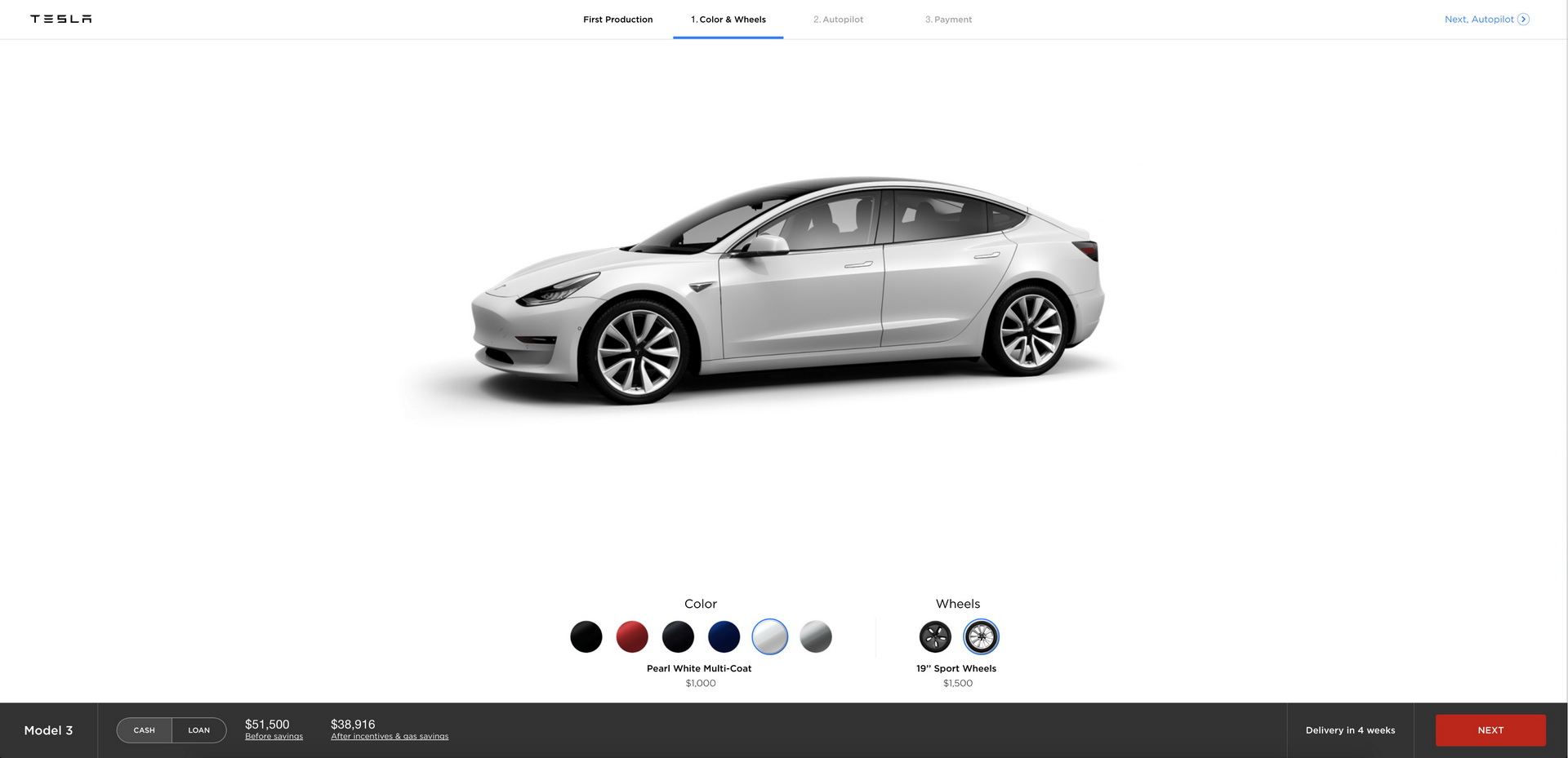 Резервирование Tesla Model 3 на сайте компании Резервирование Tesla Model 3 на сайте компании