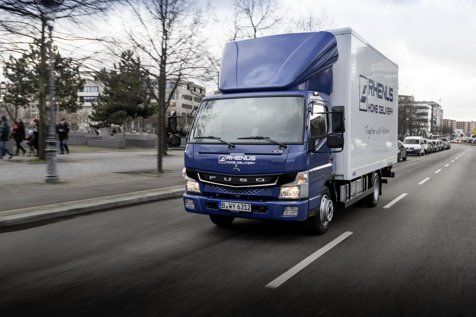 Электрогрузовик Fuso eCanter для Rhenus Group Электрогрузовик Fuso eCanter для Rhenus Group
