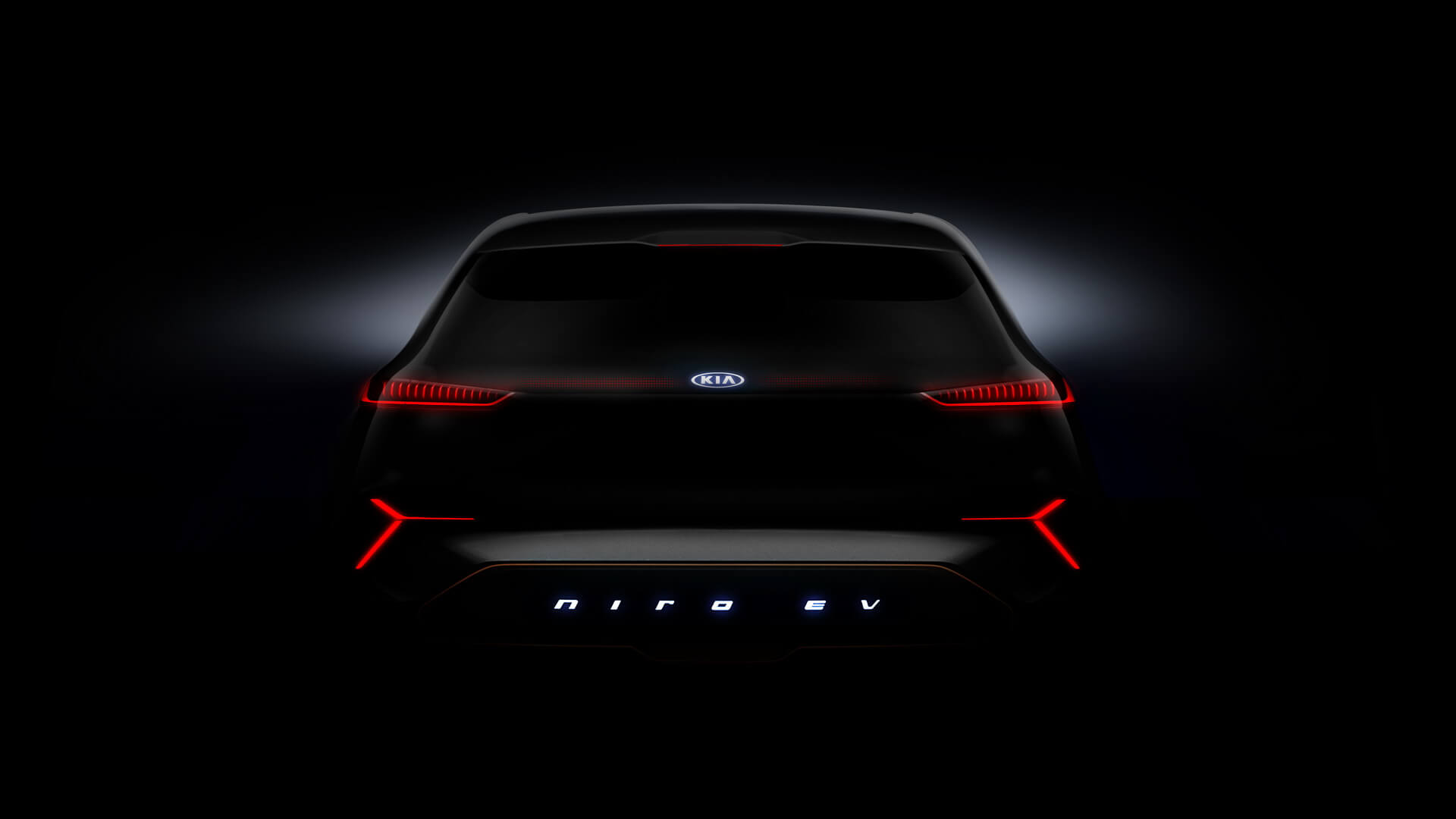 Фото-тизер Kia Niro EV — вид сзади Фото-тизер Kia Niro EV — вид сзади