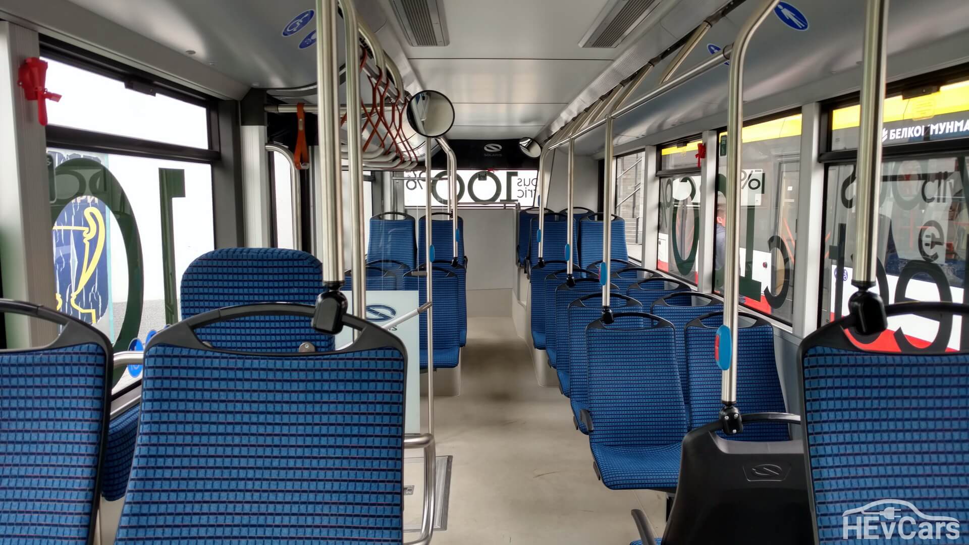 Пассажирский салон Solaris Urbino 12 Electric Пассажирский салон Solaris Urbino 12 Electric