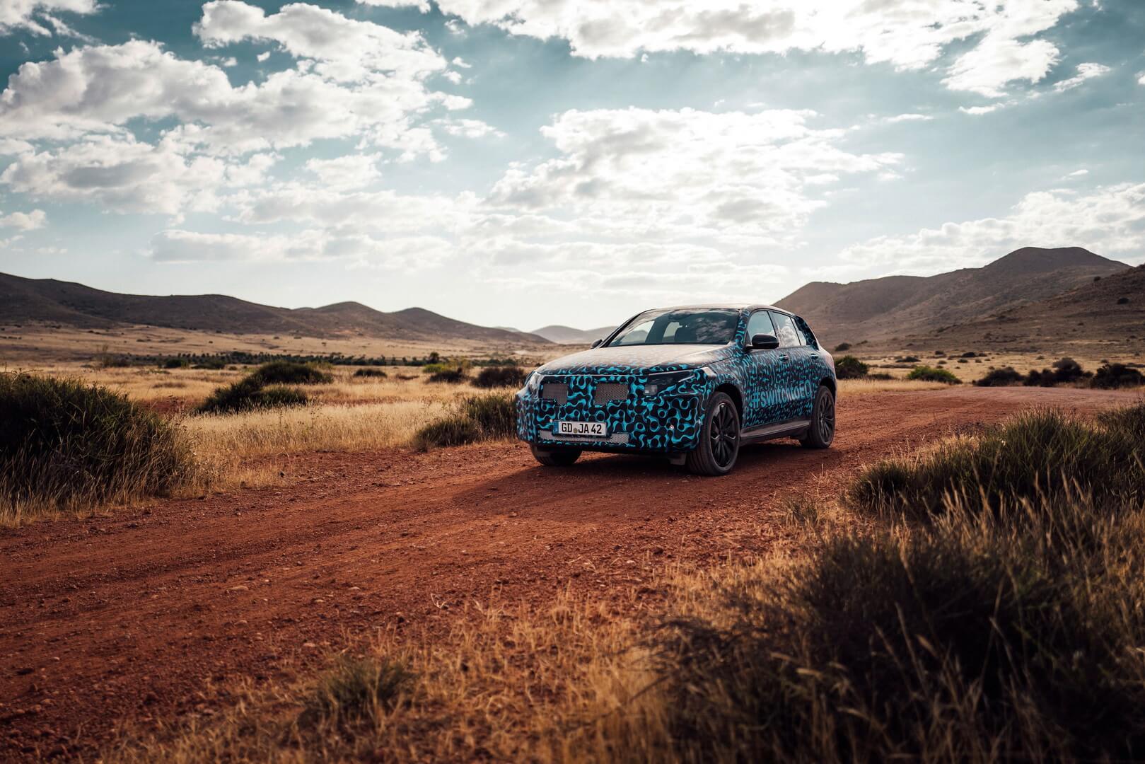 Mercedes-Benz EQC прошел серию испытаний влияния высокой температуры в Испании Mercedes-Benz EQC прошел серию испытаний влияния высокой температуры в Испании