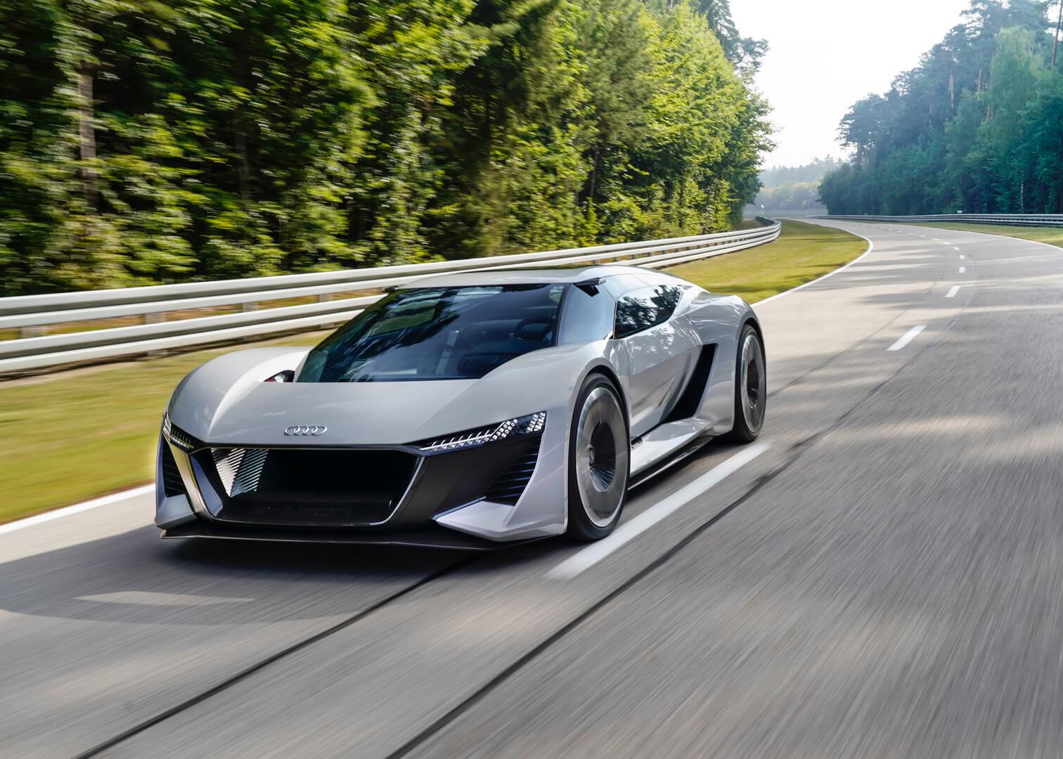 Концепт полностью электрического спорткара Audi PB18 e-tron Концепт полностью электрического спорткара Audi PB18 e-tron