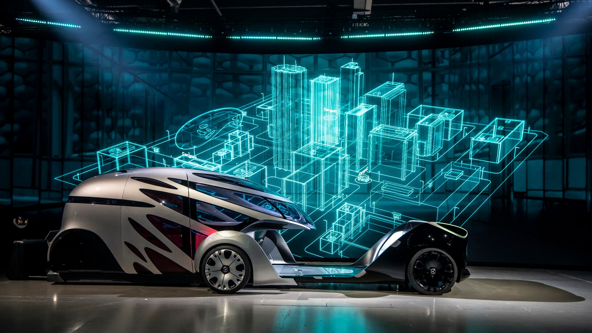 Модульная система электрического концепта Mercedes-Benz Vision URBANETIC Модульная система электрического концепта Mercedes-Benz Vision URBANETIC