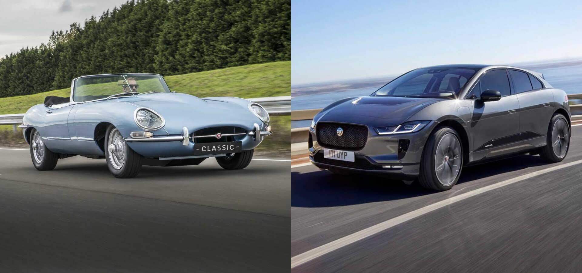 Электрический Jaguar E-type Zero и Jaguar I-Pace Электрический Jaguar E-type Zero и Jaguar I-Pace