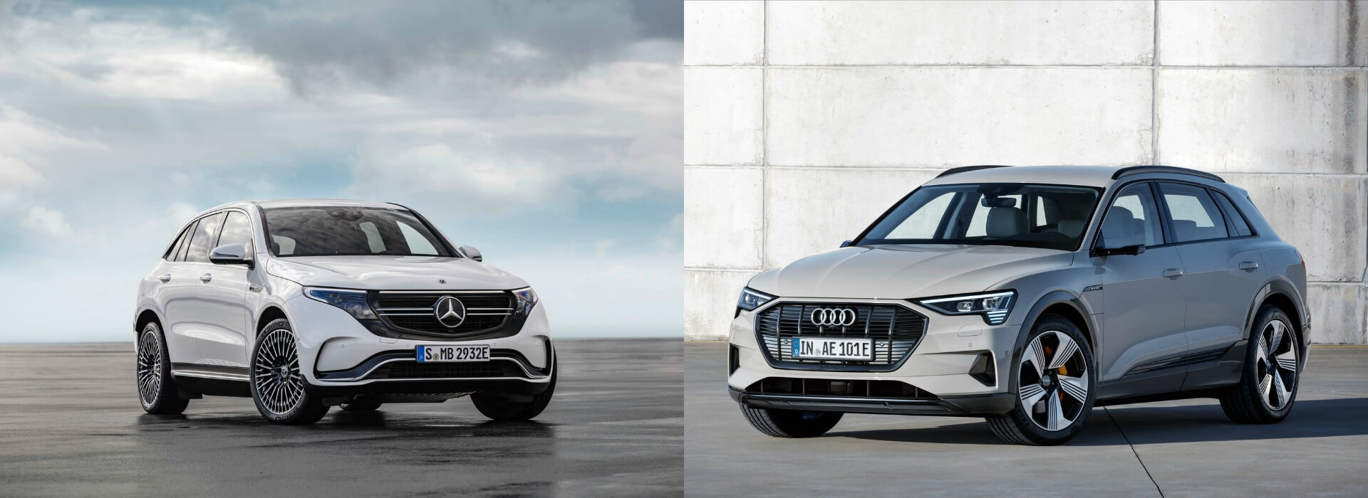 Электрический кроссовер Mercedes-Benz EQC и Audi e-tron quattro Электрический кроссовер Mercedes-Benz EQC и Audi e-tron quattro
