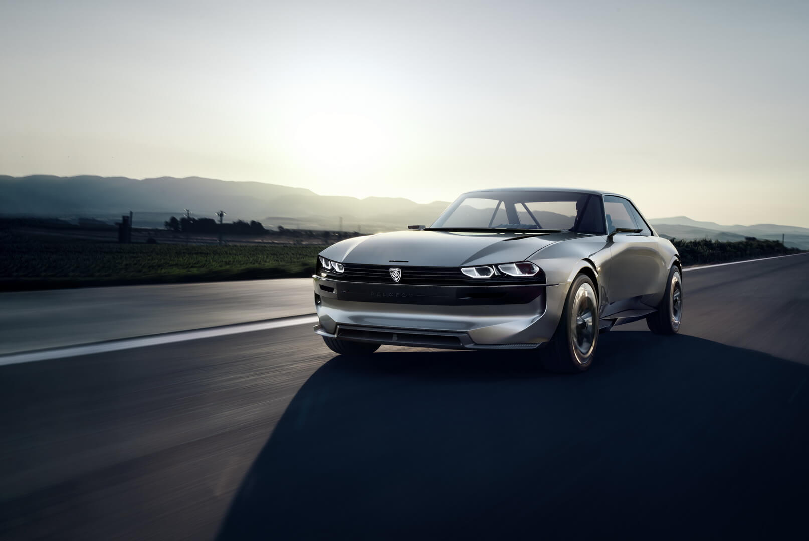 Электрический концепт-кар Peugeot e-Legend в ретро стиле Электрический концепт-кар Peugeot e-Legend в ретро стиле
