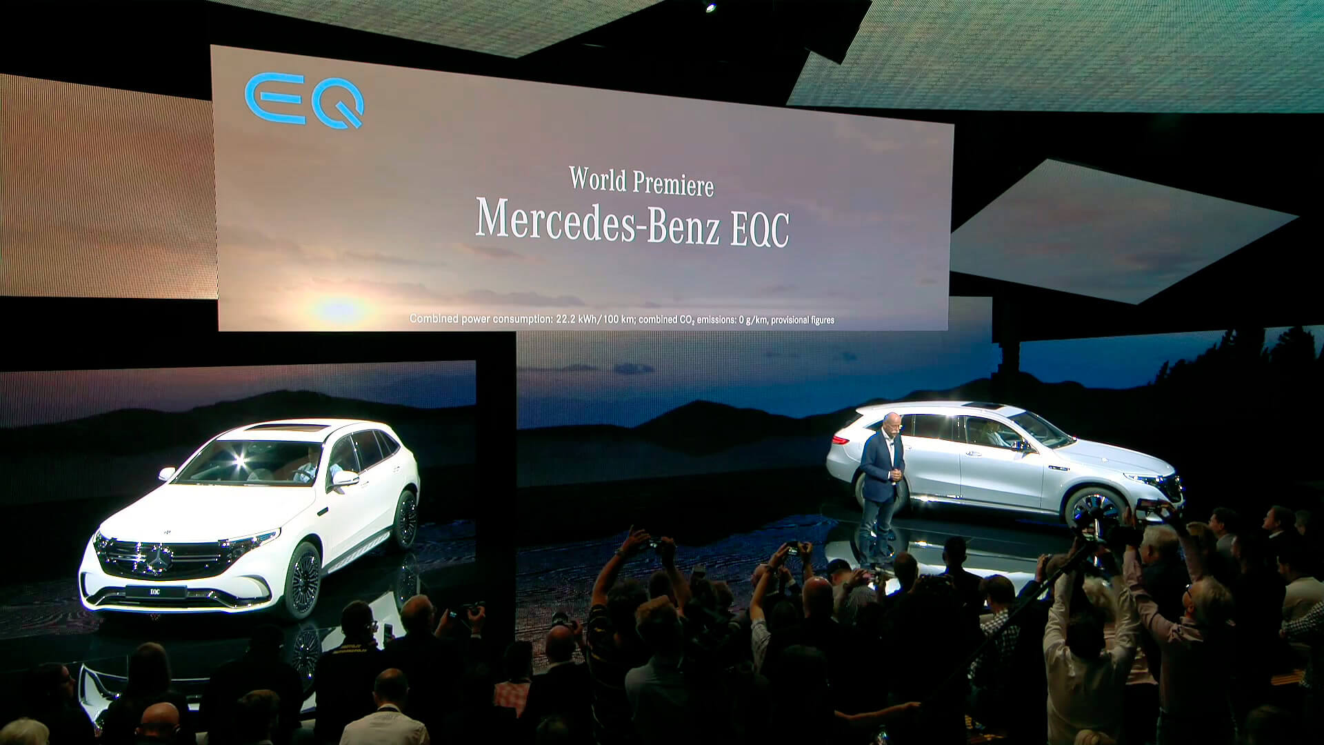 Официальное представление электрического кроссовера Mercedes-Benz EQC в Стокгольме Официальное представление электрического кроссовера Mercedes-Benz EQC в Стокгольме