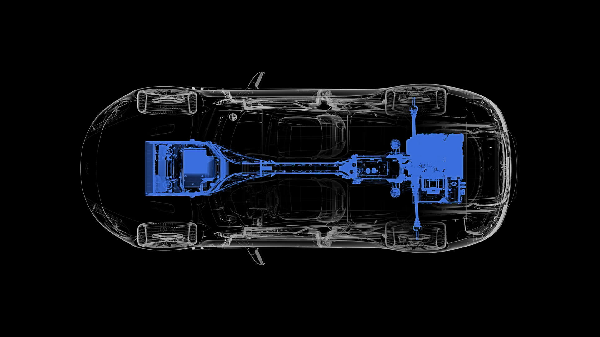 Силовые агрегаты электромобиля Aston Martin Rapide E Силовые агрегаты электромобиля Aston Martin Rapide E