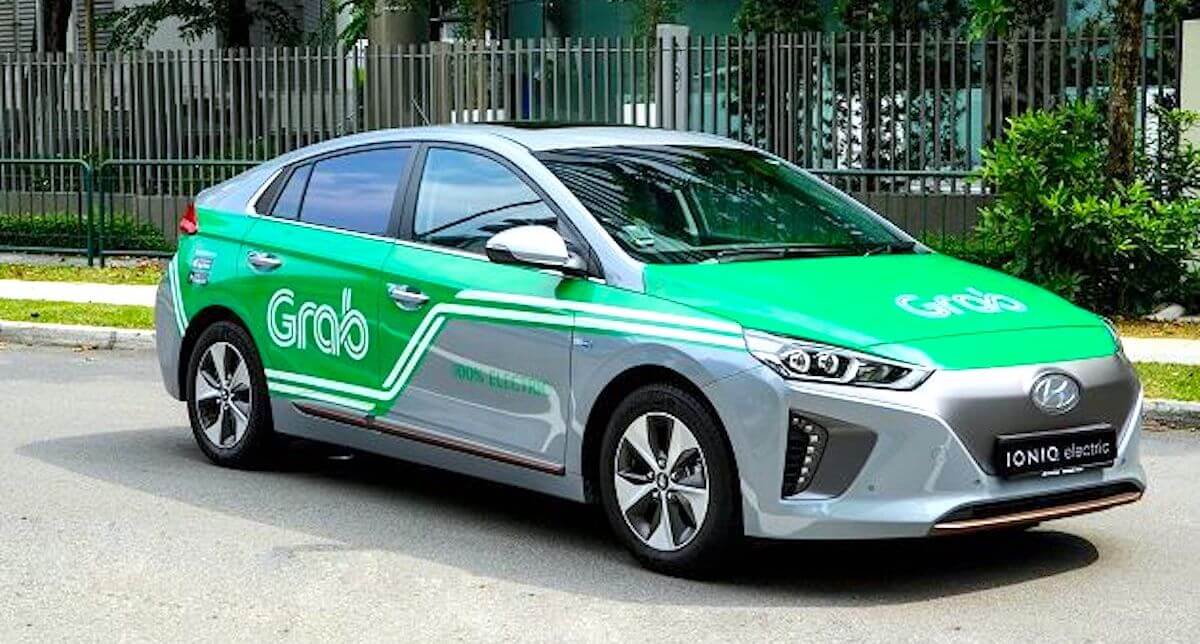 Hyundai Ioniq Electric в каршеринговой компании Grab Hyundai Ioniq Electric в каршеринговой компании Grab