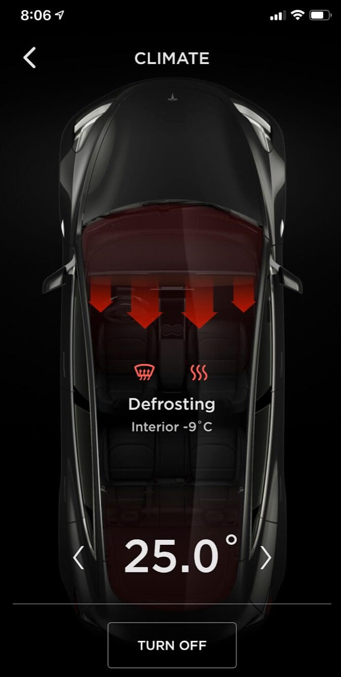 Управление климатом в электромобиле Tesla Model 3 Управление климатом в электромобиле Tesla Model 3