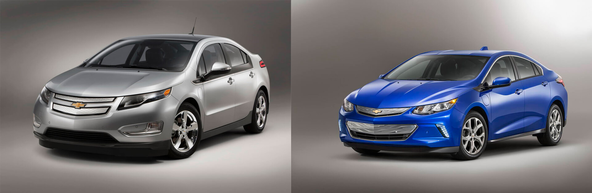 Chevrolet Volt PHEV первого (слева) и второго поколения Chevrolet Volt PHEV первого (слева) и второго поколения