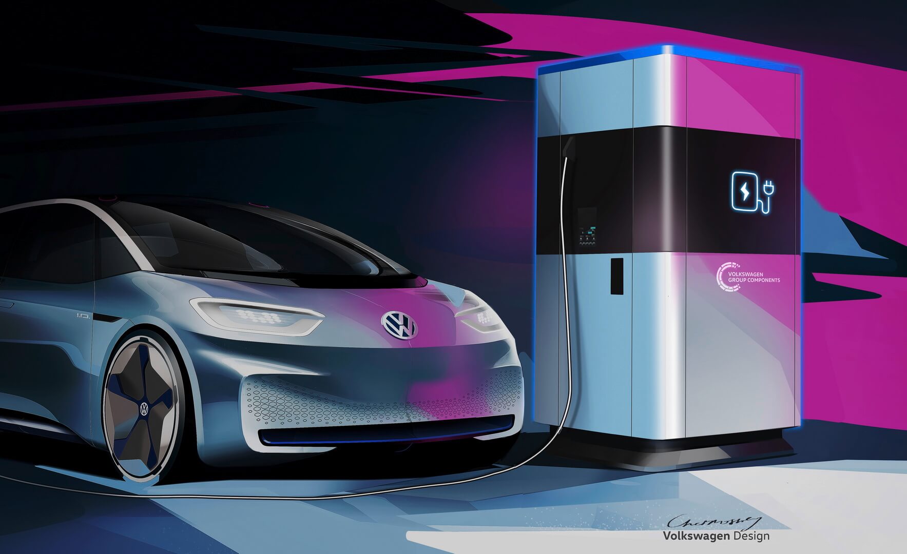Volkswagen анонсировал проект мобильной зарядной станции с батареей на 360 кВт⋅ч Volkswagen анонсировал проект мобильной зарядной станции с батареей на 360 кВт⋅ч