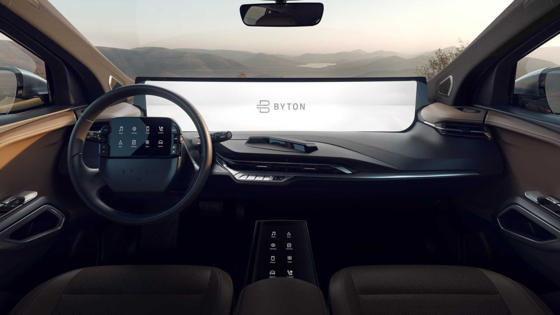48 дюймовый сенсорный экран центральной консоли BYTON M-Byte 48 дюймовый сенсорный экран центральной консоли BYTON M-Byte
