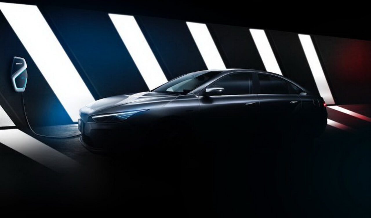 Фото-тизер полностью электрического седана Geely Фото-тизер полностью электрического седана Geely