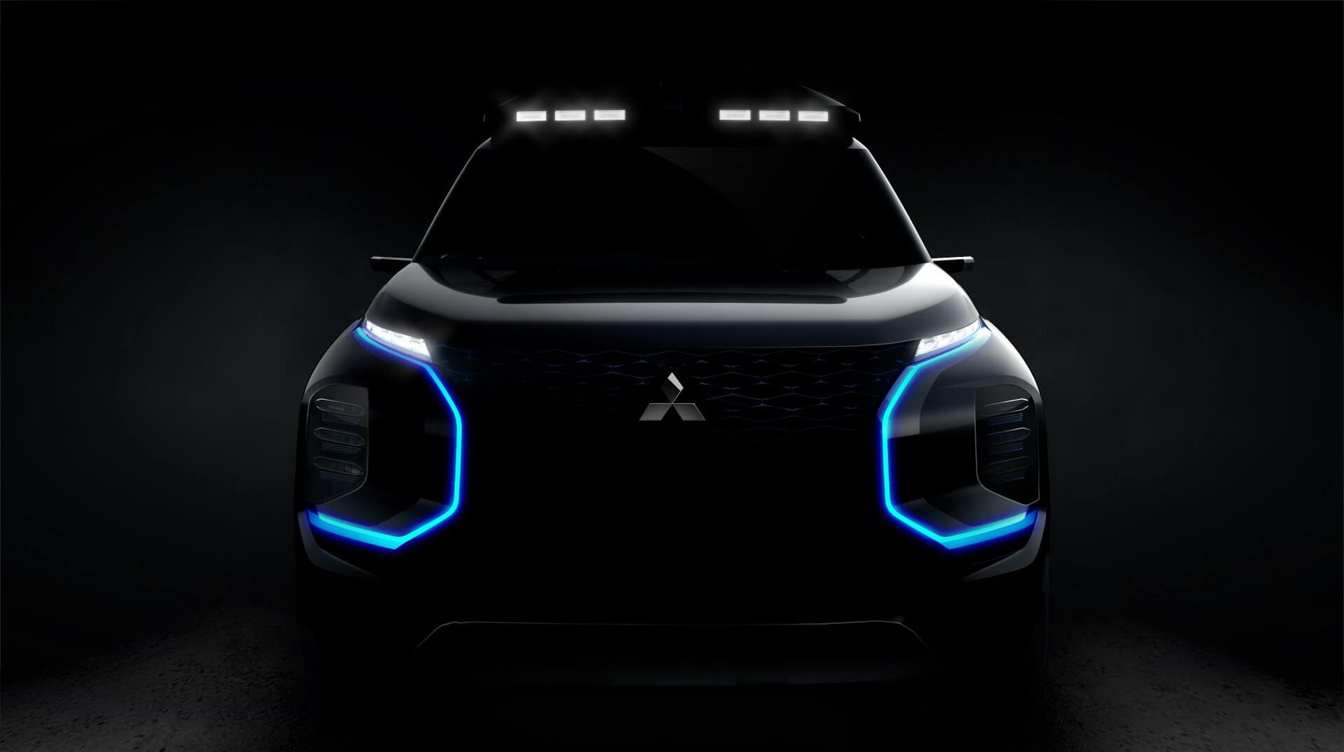 Фото-тизер электрифицированного кроссовера Mitsubishi Engelberg Tourer Фото-тизер электрифицированного кроссовера Mitsubishi Engelberg Tourer