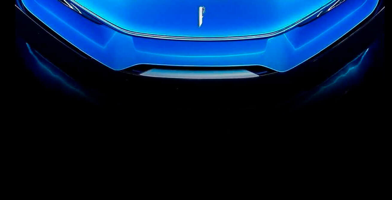 Фото тизер передней части электрического гиперкара Pininfarina Battista Фото тизер передней части электрического гиперкара Pininfarina Battista