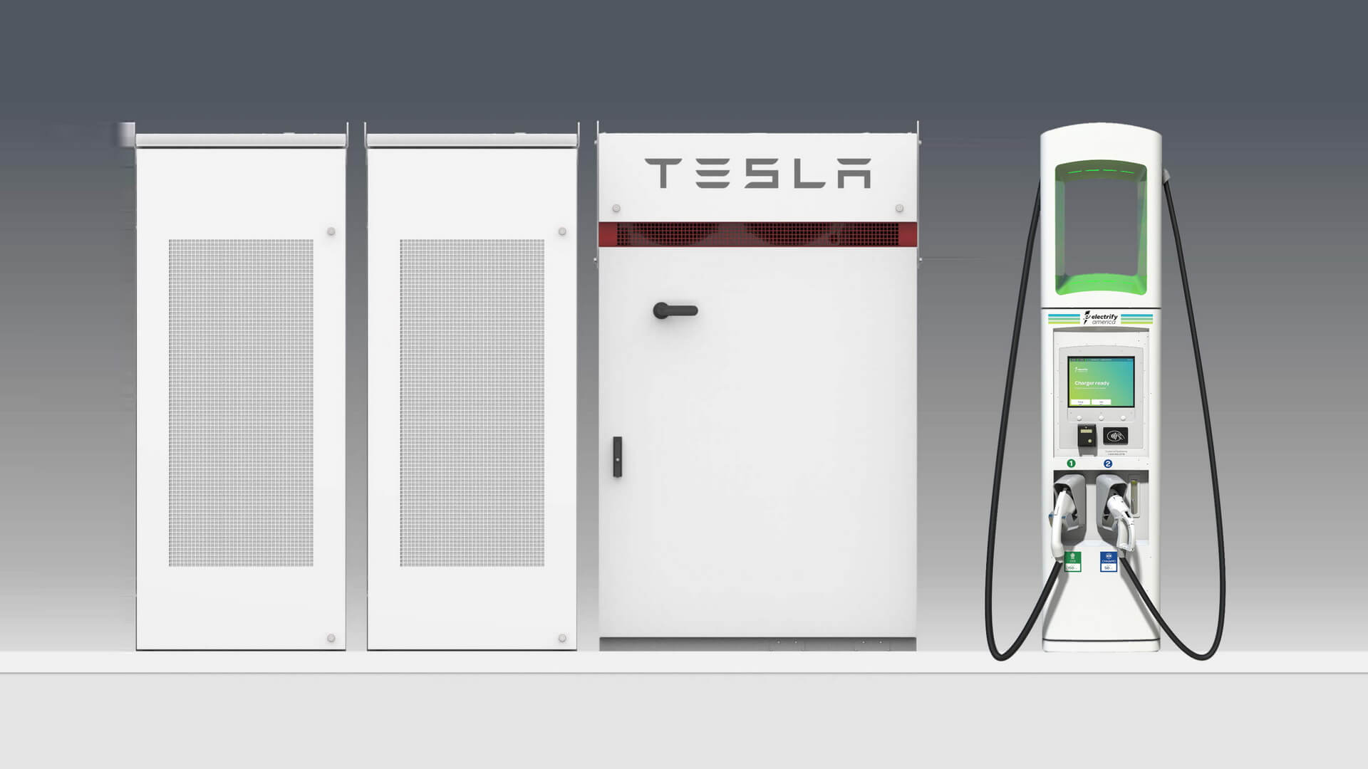 Electrify America установит системы Tesla Powerpack на 100 зарядных станциях Electrify America установит системы Tesla Powerpack на 100 зарядных станциях
