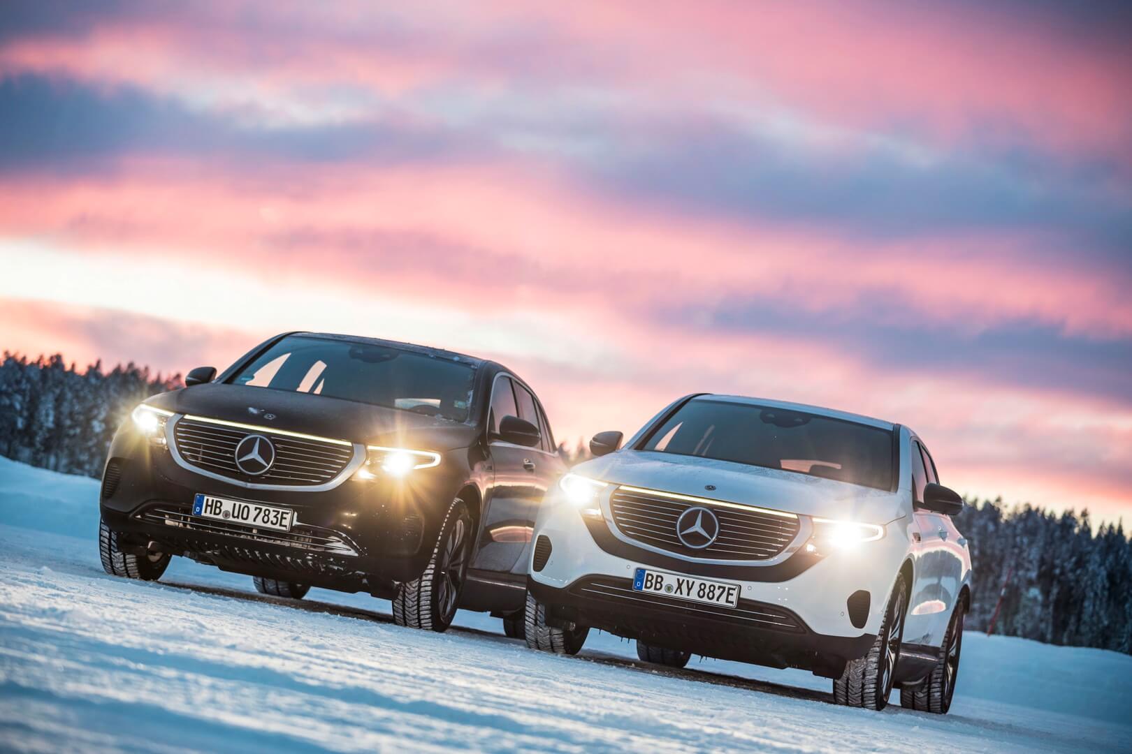 Зимние испытания Mercedes-Benz EQC Зимние испытания Mercedes-Benz EQC