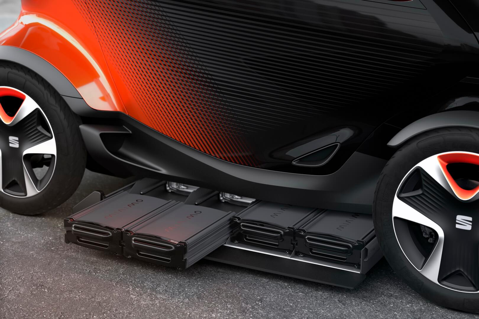 SEAT Minimó имеет встроенную систему замены аккумулятора SEAT Minimó имеет встроенную систему замены аккумулятора