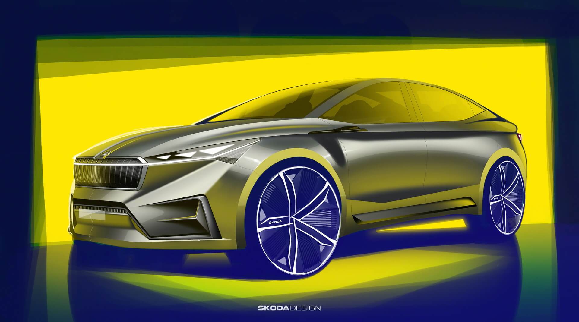 Концепт электрокара Skoda Vision iV Концепт электрокара Skoda Vision iV