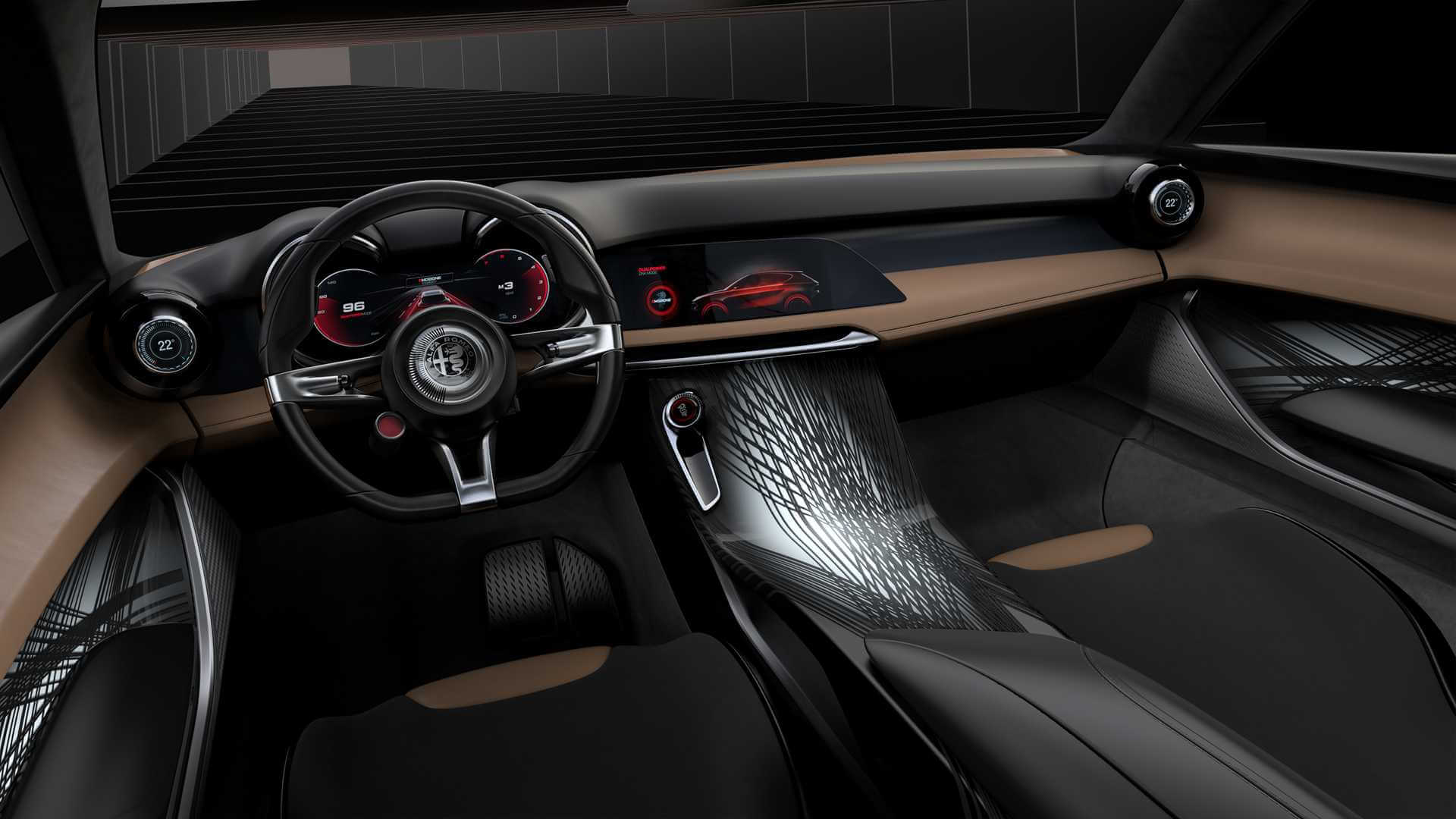 Интерьер Alfa Romeo Tonale PHEV Интерьер Alfa Romeo Tonale PHEV