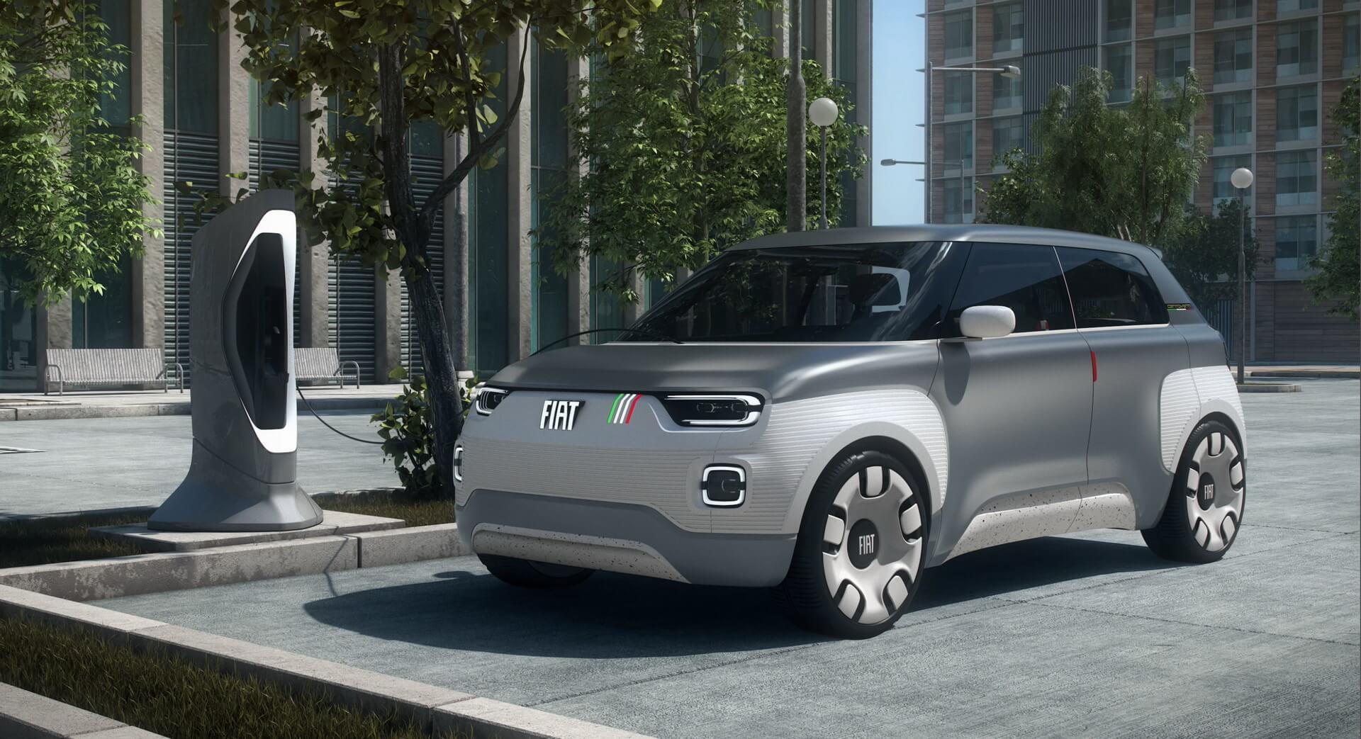 Модульный электромобиль Fiat Concept Centoventi с полной настройкой под клиента Модульный электромобиль Fiat Concept Centoventi с полной настройкой под клиента