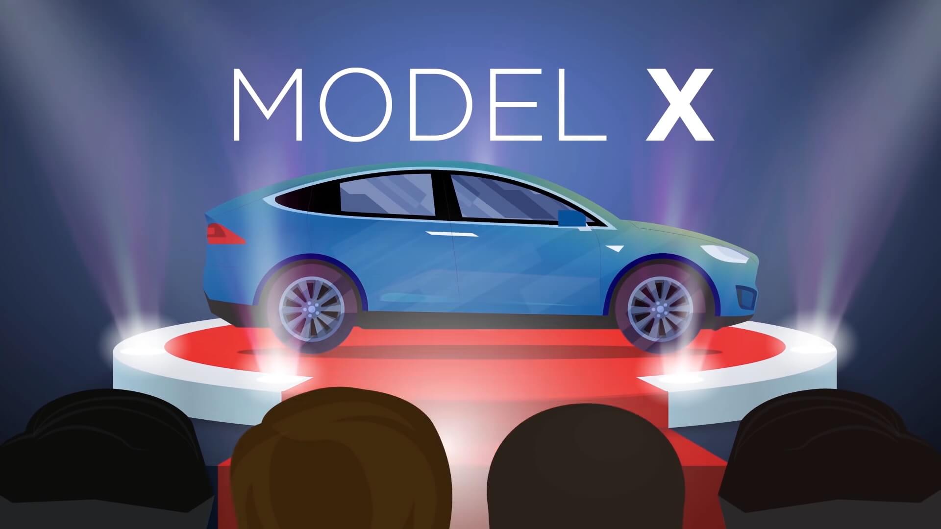 Электромобиль Tesla Model X Электромобиль Tesla Model X