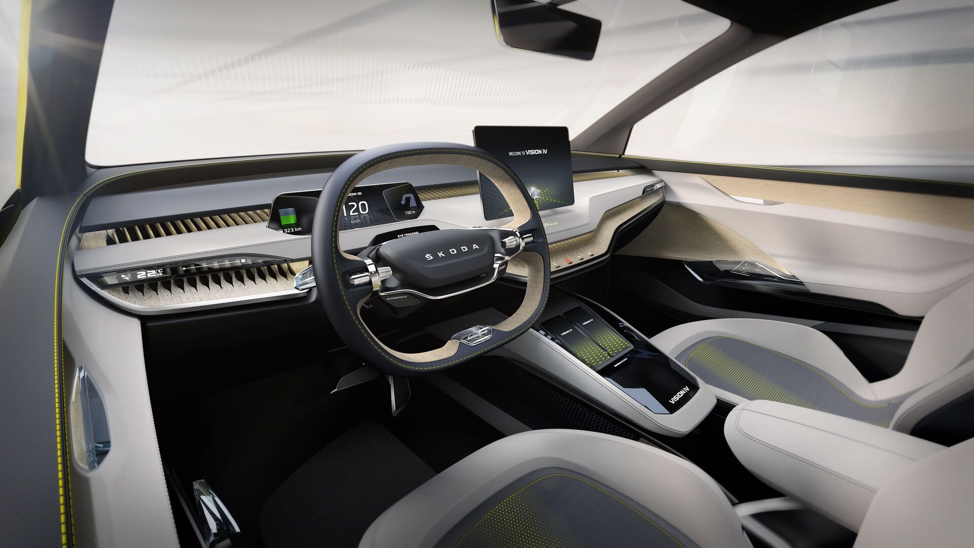 Интерьер Skoda VISION iV Интерьер Skoda VISION iV