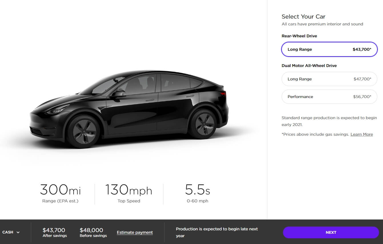 Стоимость Tesla Model Y на сегодняшний день Стоимость Tesla Model Y на сегодняшний день